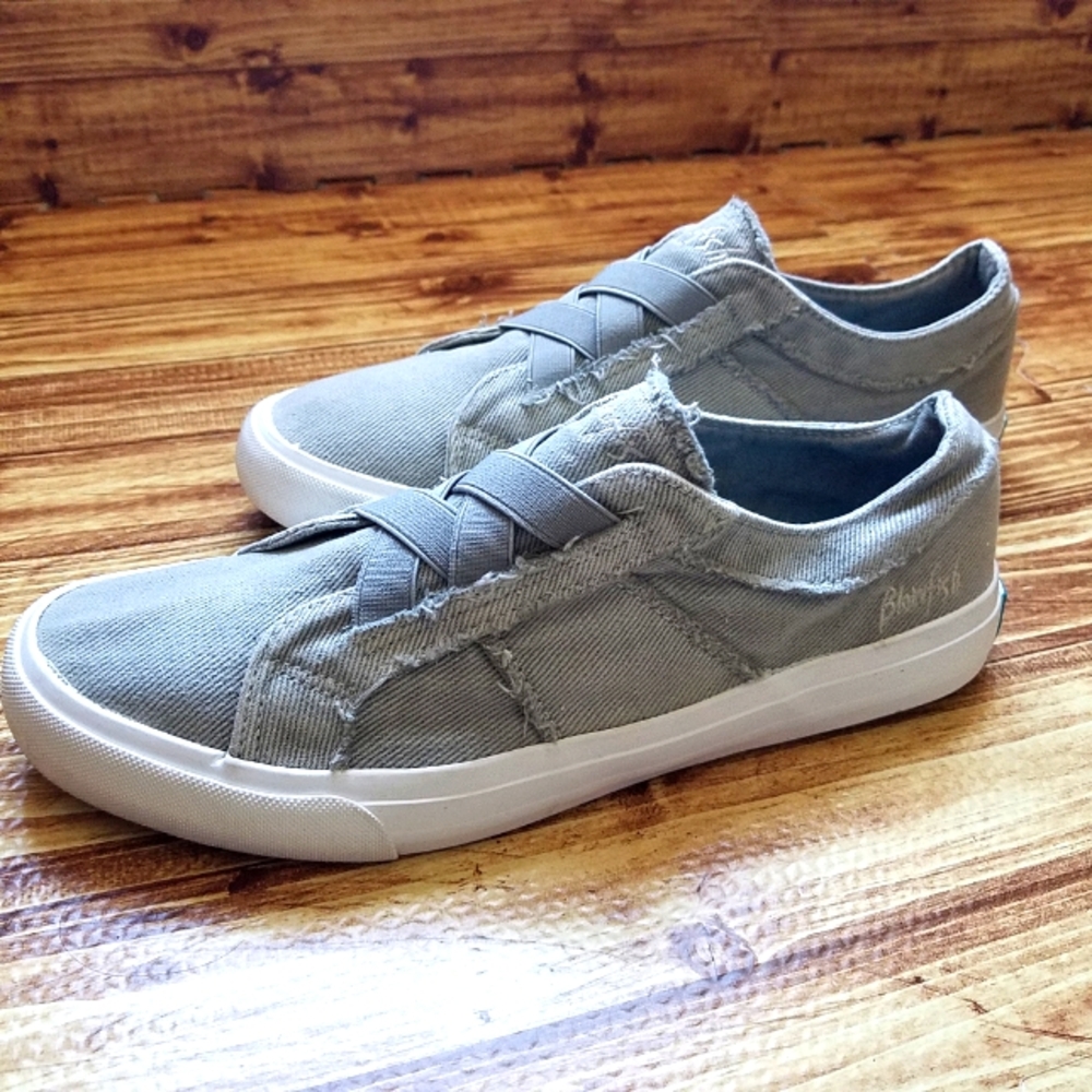 Blowfish Malibu Marley Slip On Canvas Sneakers Gray Green 9.5 - Picture 11 of 12